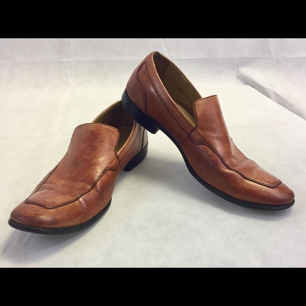 Cole Haan Mens US 9 M Slip On Leather Brown Shoes
